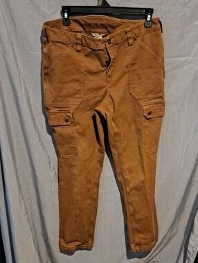 DULUTH TRADING CO. Brown Cargo Utility Pants